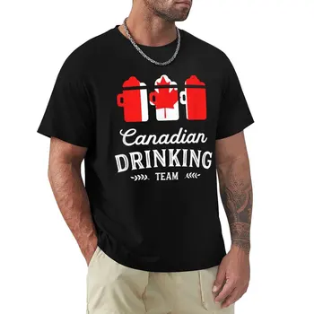 Повседневная футболка Beer Canada Drinking Team vintage customs создайте свои собственные быстросохнущие мужские футболки большого и высокого размера