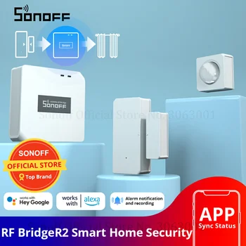 SONOFF RF BridgeR2 Преобразователь сигнала WiFi 433 МГц Датчик двери, окна/датчик движения Радиочастотный пульт дистанционного управления Система сигнализации умного дома