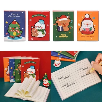 Маленькие Рождественские Блокноты Карманный Блокнот для Письма для Студенческой Девочки И Мальчика Рождественский Подарок