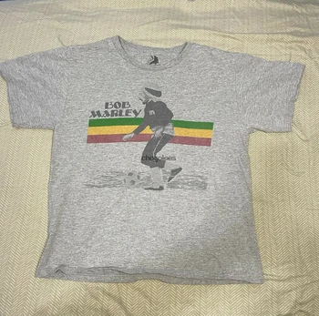Футболка Bob Marley Boy's, большой размер (14-16), футбольная регги Zion Rootswear