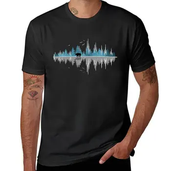 Новая футболка The Sounds Of Nature - Music Sound Wave, быстросохнущая футболка оверсайз, мужские графические футболки в стиле хип-хоп