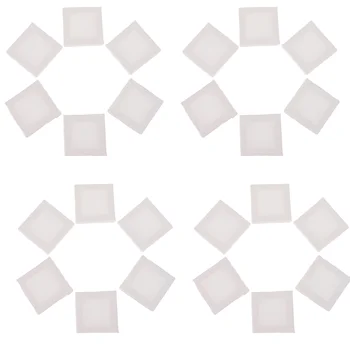 24 шт. Белая квадратная фоторамка, Мини-холст, подрамник для масляной живописи, эластичные деревянные доски для поделок, упаковка для детей