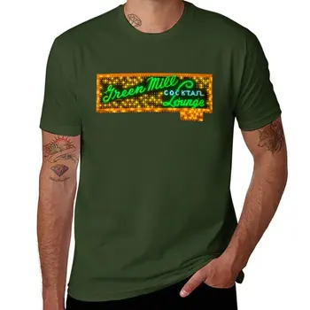 Новая футболка с подсветкой Green Mill, одежда для хиппи, футболка с аниме, летний топ, мужские футболки champion