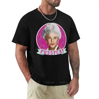 мужская футболка Dorothy Zbornak - футболка с кошечкой, эстетическая одежда, футболки, спортивные рубашки, футболки оверсайз для мужчин, черная футболка