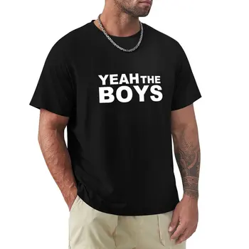 Футболка Yeah The Boys, футболки с графическим рисунком, футболки для любителей спорта, футболки на заказ, простые белые футболки с коротким рукавом, мужские