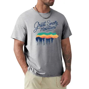 Great Smoky Mountains - Футболка Fireflies (винтажный минимализм), футболки kawaii clothes, графические футболки, мужские забавные футболки