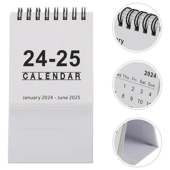 Мини-Настольный Календарь на 2024 год Стол Для Коллег Портативный Домашний 2025 Бумажный Изысканная Столешница