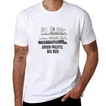 Новая футболка Union Pacific Big Boy Blueprint, футболка kawaii clothes, короткие футболки на заказ, создайте свою собственную дизайнерскую футболку для мужчин