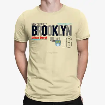 Бруклин, 56, США, Американская мужская футболка с трафаретным принтом, Нью-Йорк