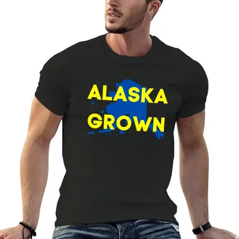 Футболка, выращенная на Аляске, летние топы, короткая футболка, футболка fruit of the loom, мужские футболки