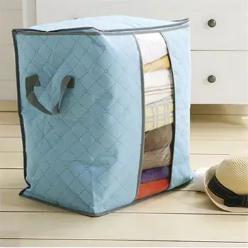 Полезная сумка для хранения одеяла, складная сумка для одеяла, застежка-молния, большая емкость, экономия места, сумка для хранения одежды