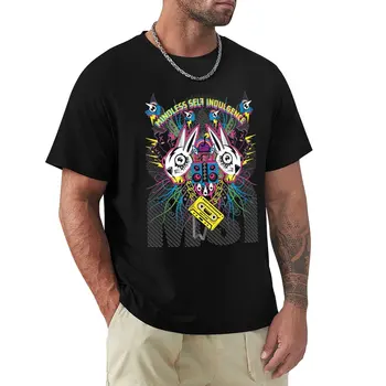 Ретро Винтажная футболка с Бездумным Потаканием Своим желаниям в стиле Ретро-волны, летние топы, милые топы, Эстетическая одежда, мужские однотонные футболки