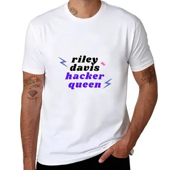 Новая футболка Riley Davis - Hacker Queen, футболки, корейский модный летний топ, мужские футболки чемпиона