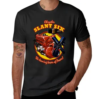 Новая футболка Slant 6, забавные футболки, однотонная футболка, однотонные черные футболки, мужские