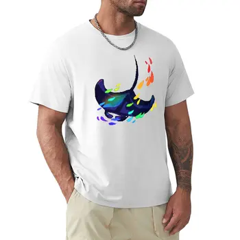 Футболка Rainbow Flag LGBT Pride Manta Ray (Школьная) с новой графикой, забавные футболки для мужчин