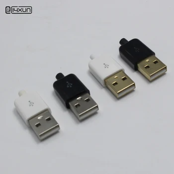 10шт DIY USB 5Pin Сварочный Штекерный Разъем 3 в 1 Никелированный Позолоченный Адаптер для Apple iphone 4