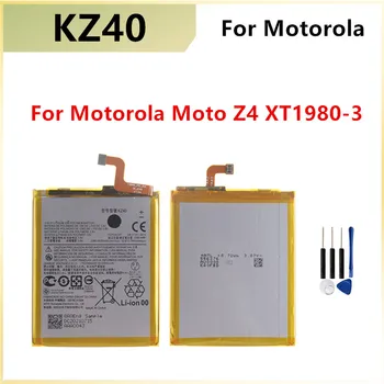 Оригинальная Сменная Батарея KZ40 KZ 40 Сменная Батарея Для Motorola Moto Z4 XT1980-3 Высококачественная Батарея + Бесплатные Инструменты