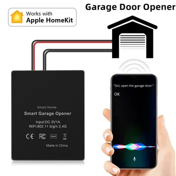 Контроллер Открывания Гаражных Ворот Для Apple Homekit Беспроводной WiFi Датчик Двери Автомобиля Smart Switch Вкл Выкл Поддержка Голосового Управления Siri