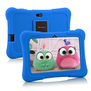 Установлен 7-дюймовый Детский планшет С Четырехъядерным процессором Android 10 4Core, 1 ГБ + 32 ГБ WiFi Bluetooth, Детский Планшетный ПК с Образовательным программным обеспечением