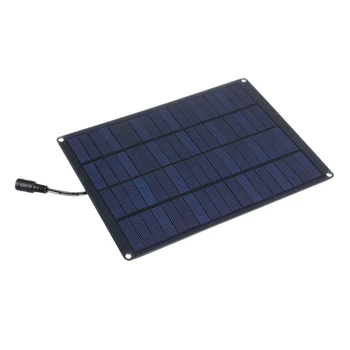 Солнечная панель мощностью 5 Вт 18 В, портативная водонепроницаемая панель солнечной энергии, интерфейс USB, подходит для кемпинга на открытом воздухе и путешествий
