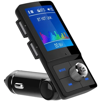 BC45 Автомобильный Bluetooth FM-Передатчик MP3-Плеер Беспроводное Автомобильное Зарядное Устройство С Двойным USB-разъемом 1,8-Дюймовый Цветной ЖК-Экран Аудиоприемника