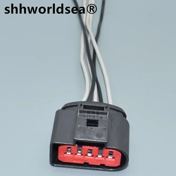 shhworldsea 5 Контактов 3,5 мм Автоматический Соединитель Провода Массового Расхода Воздуха Для VW Audi 1J0973775A Автомобильная Водонепроницаемая Розетка 1J0 973 775A