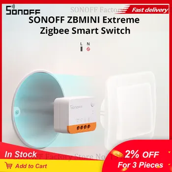 Itead SONOFF ZBMINI-L2 Zigbee DIY Smart Switch Модуль Не Требуется Нейтральный Провод 2-Полосное Управление Для Ewelink Alexa Google Home Alice