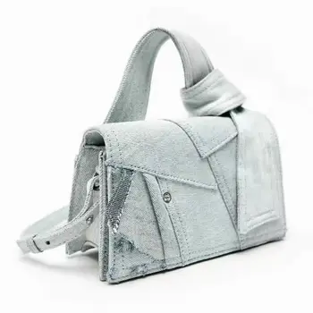 Новое поступление женских джинсовых сумок-мессенджеров на одно плечо Модная портативная сумка для путешествий Универсальные сумки через плечо для поездок на работу