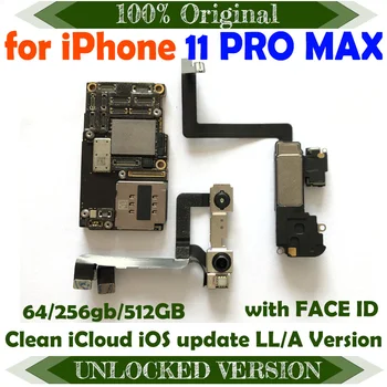 LL/A Plate Поддерживает Обновление Логической Платы IOS Для iPhone 11 Pro MAX Материнская Плата С Полными Чипами американской Версии С / Без функции Face