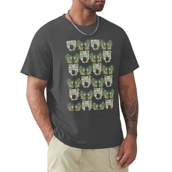 Этническая Футболка с Принтом в виде Блока Совы, тяжеловесы, винтажные заготовки, мужские графические футболки в стиле хип-хоп