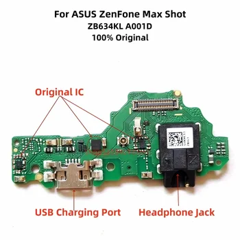 Оригинальный USB-Порт Для Зарядки Микрофона Гибкий Кабель Для ASUS ZenFone Max Shot ZB634KL A001D Зарядное Устройство Для Быстрой Зарядки С Разъемом Для наушников
