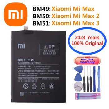 2023 Года 100% Оригинальная Сменная Батарея Xiaomi Для Xiao Mi BM49 Max 1 /BM50 Max 2 Max2/ BM51 Max 3 Max3 Телефонных Батареек