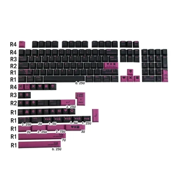 Вишневый дизайн профиля Love Death Keycsp Английские Колпачки для ключей сублимации красителя PBT 142 Клавиши для механической клавиатуры MX Switch