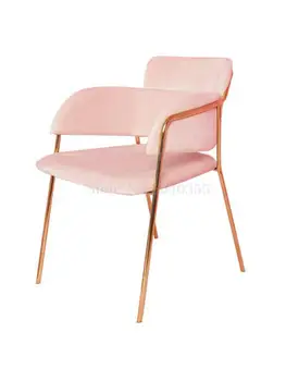 Скандинавский обеденный стул стул из цельного дерева мода повседневная индивидуальность кафе чайный магазин розовая девушка маникюрный комод стул дизайнерский простой стул