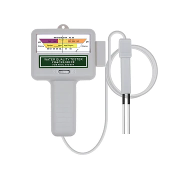 Измеритель PH хлора 2-в-1 для мониторинга воды Высокоточный Простой в использовании прибор для проверки качества воды в спа-бассейнах