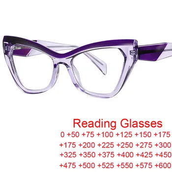 Модные Прозрачные Фиолетовые Очки Для чтения 