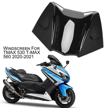 Лобовое Стекло Мотоцикла Спортивное Украшение Ветрового Стекла Для YAMAHA TMAX 530 T-MAX 560 2020-2021 Ярко-Черный