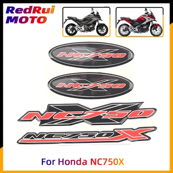 Для Honda NC750X NC 750X Багажник Мотоцикла Чемодан Алюминиевый Корпус Панель 3D Наклейки Наклейка Протектор Обтекатель Эмблема Значок Логотип