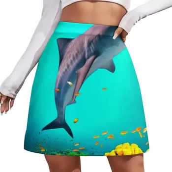 мини-юбка Wonderful Shark Женская летняя юбка fairy grunge юбки для женских юбочных брюк