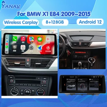 12,3-Дюймовый Автомобильный Радиоприемник Android 12 Для BMW X1 E84 2009-2015 Авто Стерео CIC Система GPS Навигация Мультимедийный Плеер 4G WIFI Carplay