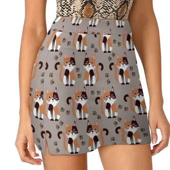 Ситцевые кошки - Много ситцевых кошек, светонепроницаемая юбка для брюк, короткая юбка, женская юбка для девочек