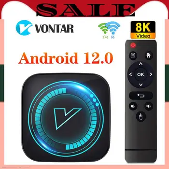 VONTAR H618 8K Video Android 12,0 TV Box Allwinner Четырехъядерный медиаплеер Cortex A53 Android 12 BT Двойной Wifi 4K HDR10 + TVBOX