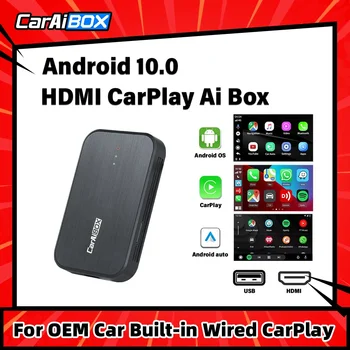 Беспроводной Адаптер Carplay Android 10.0 С HDMI AI Box Для Toyota Volvo VW Audi Skoda Benz Ford Opel Honda Suzuki Peugeot Kia
