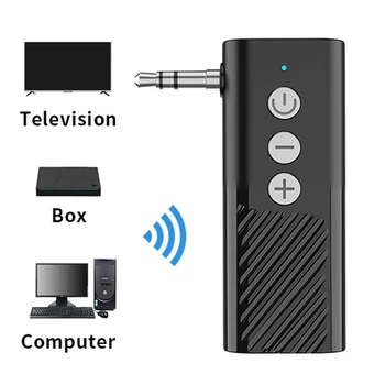 Аудиоприемник передатчик 2 в 1 Bluetooth 5.3 3,5 мм аудиоадаптер AUX Музыкальный приемник Адаптер для автомобильной акустической системы Bluetooth