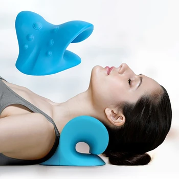Растяжитель для шеи и плеч, устройство для вытяжения шейного отдела Позвоночника, подушка для облегчения боли, подарок для здоровья шейного отдела позвоночника