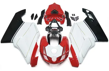 4Gifts Новый комплект обтекателей для мотоциклов ABS, пригодный для Ducati 749 999 2003 2004 2005 2006 03 04 05 06 Комплект кузова Красный белый