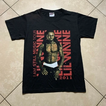 2011 Lil Wayne I Am Still Music Tour, футболка Рика Росса и Ники Минаж, маленькая рэп-футболка