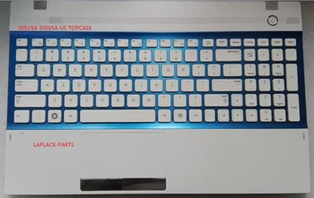 Новая подлинная американская белая клавиатура для Samsung NP300V5A NP305V5A с подставкой для рук и тачпадом BA59-03113A BA75-03250A