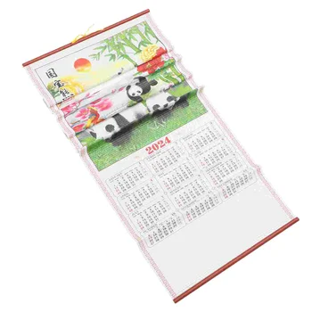 Китайский Новый год Настенные Календари Традиционный Свиток Лунного Календаря Орнамент Год Дракона Украшение дома