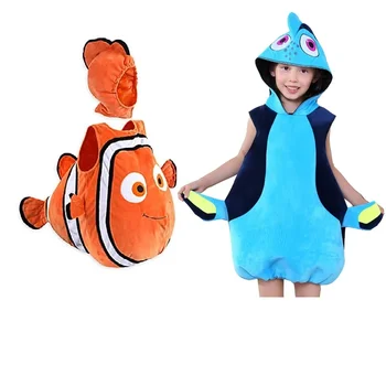 Косплей-костюм рыбы-клоуна в поисках Немо Анимационный фильм Nemo baby детская одежда для Хэллоуина